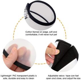 img 3 attached to 🐱 Bepets Cat Cone Collar for Small Dogs & Cats - Recovery Cone After Surgery - Anti-Bite Lick Wound Medical Cone - Protective Head Cone for Dogs & Cats - E Collar for Cats, Puppies & Rabbits (Sizes 5#, 6#, 7#)