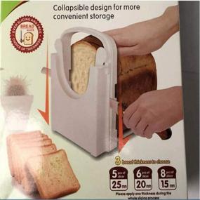 img 2 attached to 🍞 Bread Slicer - Ultimate Guide for Bread Slicing, Table Bread/Roast/Loaf Cutter, Sandwich Maker Toast Slicing Machine with Adjustable Thickness, 5 Slice Options
