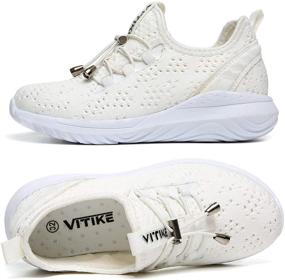 img 2 attached to 👟 Ультралегкие кроссовки Elaphurus: идеально подходят для прогулок и спортивных занятий девочек