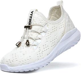 img 4 attached to 👟 Ультралегкие кроссовки Elaphurus: идеально подходят для прогулок и спортивных занятий девочек
