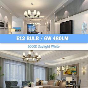 img 1 attached to 💡 Enhanced Ambience: Dimmable Candelabra Equivalent Chandelier Decorative Solution