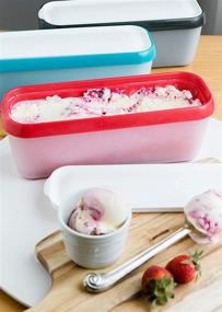 img 1 attached to 🍨 StarPack Long Scoop Ice Cream Storage Containers Set of 2 - for Homemade Ice Cream, Freezer Storage, Meal Prep, Soup and Food Storage