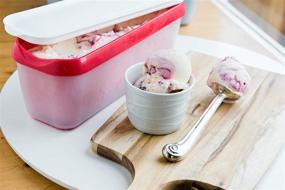 img 2 attached to 🍨 StarPack Long Scoop Ice Cream Storage Containers Set of 2 - for Homemade Ice Cream, Freezer Storage, Meal Prep, Soup and Food Storage