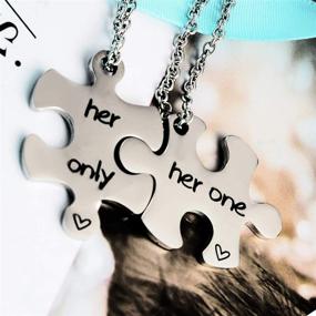 img 1 attached to 🔑 Omodofo Keychains: Perfect Girlfriend Anniversary Valentines Boys' Jewelry