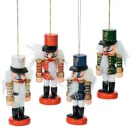 colorful fun express wooden nutcracker ornaments (set of 12) – vibrant holiday decor, tree ornaments & unique gift tags logo