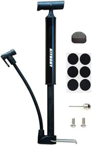 img 4 attached to 🚲 Bike Pump: Portable High Pressure 130 PSI - Tire & Ball Inflator with Repair Kit