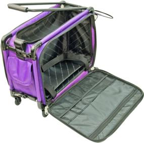 img 2 attached to 🧳 Tutto Machine On Wheels Case - Large Purple 21 Inch L x 14 Inch H x 12 Inch D