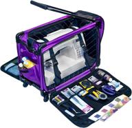 🧳 tutto machine on wheels case - large purple 21 inch l x 14 inch h x 12 inch d logo