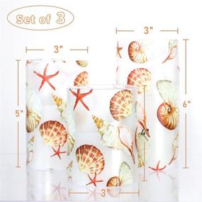 img 3 attached to 🏖️ Enhance Your Atmosphere with SILVERSTRO Flameless Beach Theme Shell Decal Candles - Set of 3