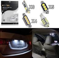 enhance your e46 sedan wagon coupe: partsam interior led lights kit - white 16 pieces (1999-2005) logo