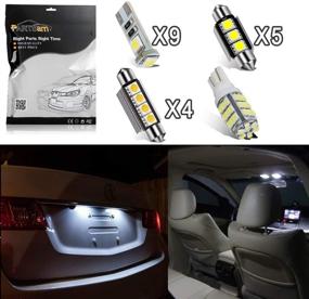 img 4 attached to Enhance Your E46 Sedan Wagon Coupe: Partsam Interior LED Lights Kit - White 16 Pieces (1999-2005)