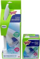 🚽 3m scotch-brite click n flip toilet wand cleaner system with caddy and 10 refill scrubbers logo