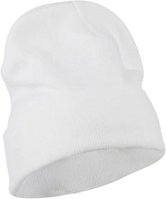 img 1 attached to Superior Cotton Long Knitting Beanie in Extended Sizes