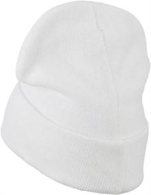 img 3 attached to Superior Cotton Long Knitting Beanie in Extended Sizes