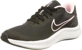 img 4 attached to Nike Unisex Child Runner Sneaker Numeric_3_Point_5 Girls' Shoes and Athletic