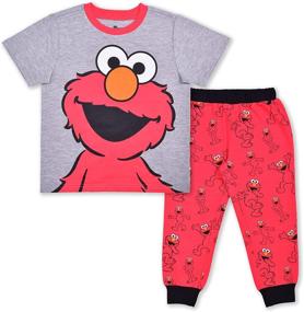 img 4 attached to Sesame Street 2 Piece Shirt Jogger Boys' Clothing