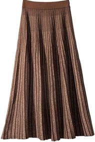 img 3 attached to 👗 CHARTOU Reversible Stretchy Knitted Pleated Women's Clothing: Stylish Versatility at Its Best!
