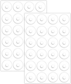 img 4 attached to 🛏️ Quilt Template Grips - Silicone Anti-Slip Pads, Semi-Transparent (2 Sizes, Pack of 96)