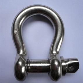 img 1 attached to Jingyi Silver Stainless Anchor Shackles Sports & Fitness in Boating & Sailing