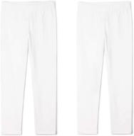 👧 tegeek baby girls full length leggings: comfortable cotton stretch pants for kids logo