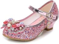 glitter sequins ballerina girls' shoes for kinkie weddings in flats logo