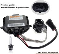 🔦 hid ballast with ignitor - headlight control unit - nissan murano, maxima, altima, 350z, infiniti qx56, g35, fx35 - xenon ballast replacement 28474-8991a, 28474-89904, nzmns111lana xenon logo