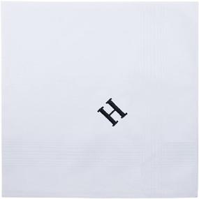 img 1 attached to Retreez Initial Monogrammed Handkerchiefs: Perfect Christmas Accessories for Men