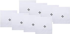 img 3 attached to Retreez Initial Monogrammed Handkerchiefs: Perfect Christmas Accessories for Men