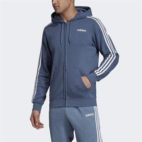 img 1 attached to Adidas Essentials 3 Stripes Full Zip Sweatshirt Men's Clothing in Active