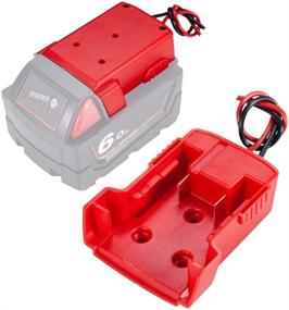 img 4 attached to Milwaukee M18 18v Dock Power Connector Adapter - 2 Pack, 12 Gauge for Robotics and Power Wheels