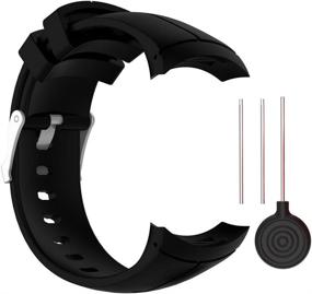 img 3 attached to 🏋️ Spartan Ultra Watch Replacement Band: QGHXO Soft Silicone Wristband with Metal Buckle