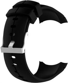 img 4 attached to 🏋️ Spartan Ultra Watch Replacement Band: QGHXO Soft Silicone Wristband with Metal Buckle