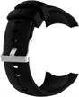 🏋️ spartan ultra watch replacement band: qghxo soft silicone wristband with metal buckle logo