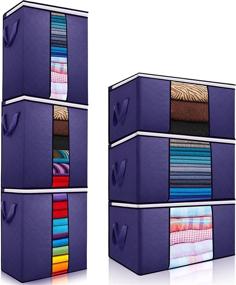 img 4 attached to Organizer Foldable Containers Reinforced Blankets Storage & Organization