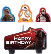 🎉 spark up your celebration with star wars episode vii birthday candle set logo