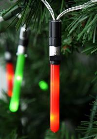 img 3 attached to 🌟 Enhance Your Décor with Kurt Adler Star Wars Lightsabers Light Set in Green Standard