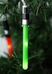 img 2 attached to 🌟 Enhance Your Décor with Kurt Adler Star Wars Lightsabers Light Set in Green Standard