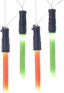 🌟 enhance your décor with kurt adler star wars lightsabers light set in green standard logo