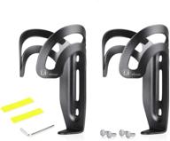 tiekoun bike water bottle holder cage 2 pack: lightweight & adjustable for easy installation on any cycling bike logo