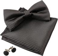 black checkered handkerchief cufflinks for men logo