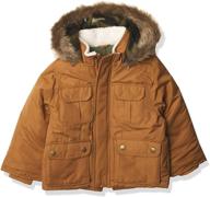 carters heavyweight advernture parka camel boys' clothing logo