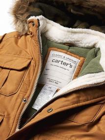 img 2 attached to Carters Heavyweight Advernture Parka Camel Boys' Clothing