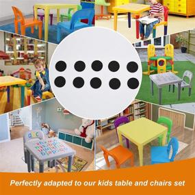 img 1 attached to 10 Pack of Odsemeky Toddler Activity Table and Chair Set with Anti-Slip Stickers