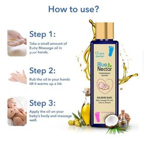 img 3 attached to Blue Nectar Ayurvedic Massage Organic Baby Care