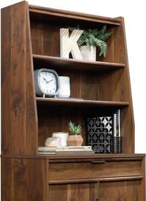 img 3 attached to 📚 Sauder Clifford Place Library Hutch in a Stunning Grand Walnut Finish