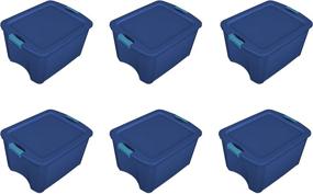 img 3 attached to Sterilite 14467406 Latch and Carry: 18 Gallon Blue Bundle with Aquarium Latches (6-Pack)