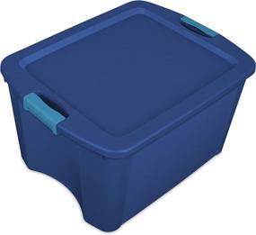 img 2 attached to Sterilite 14467406 Latch and Carry: 18 Gallon Blue Bundle with Aquarium Latches (6-Pack)