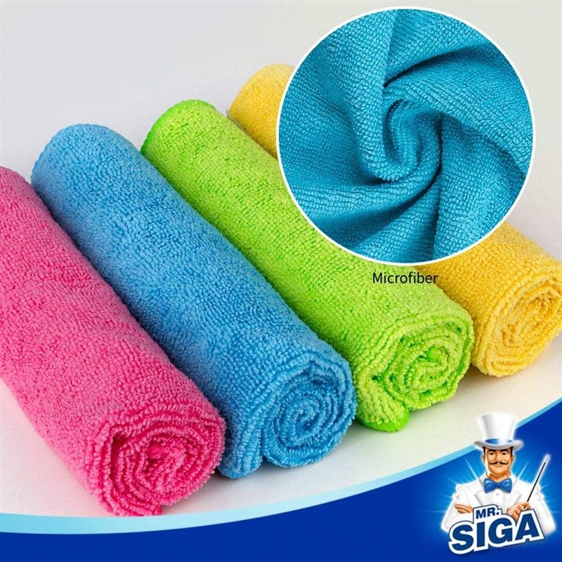 🧽 MR.SIGA Microfiber Cleaning Cloth - Pack of 12 - Size…
