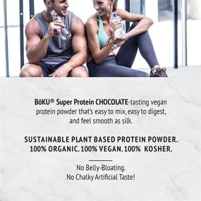 img 1 attached to 🌱 BōKU Organic Super Protein - Chocolate Vegan Protein Powder 21.2 oz - Plant Protein Drink - All Essential Amino Acids, Soy-Free, USDA Certified Organic Protein Mix with Digestive Enzymes - 20 Servings