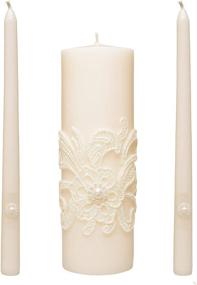 img 3 attached to 🕯️ Hosley 11.50 Inch White Wedding Unity Candle Set - Includes 1 Pillar and 2 Taper Candles - Ideal for Weddings, Special Events, Emergency Lighting, Reiki Spa Meditation